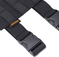 EXCELLENT ELITE SPANKER Taktikai Combtok Állítható Platform Molle Rendszerű Univerzális Táska Bal/Jobb Lábra Fekete Cordura Nylon 7