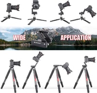 Geehope Z-Flex dönthető állványfej DSLR kamerákhoz és okostelefonokhoz - 5kg teherbírás 6