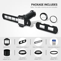 Canon, Sony, Nikon makró objektívekhez JJC ES-2 filmdigitalizáló adapter - 35mm negatív és dia JPEG-re 2