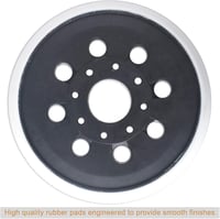 Poweka 125 mm Csiszolótányér Bosch GEX 125-1 AE, PEX 220 A, PEX 220 AE és Skil 7402/7490 Modellekhez - 8 Lyukú Porelszívós Csiszolótalp 4