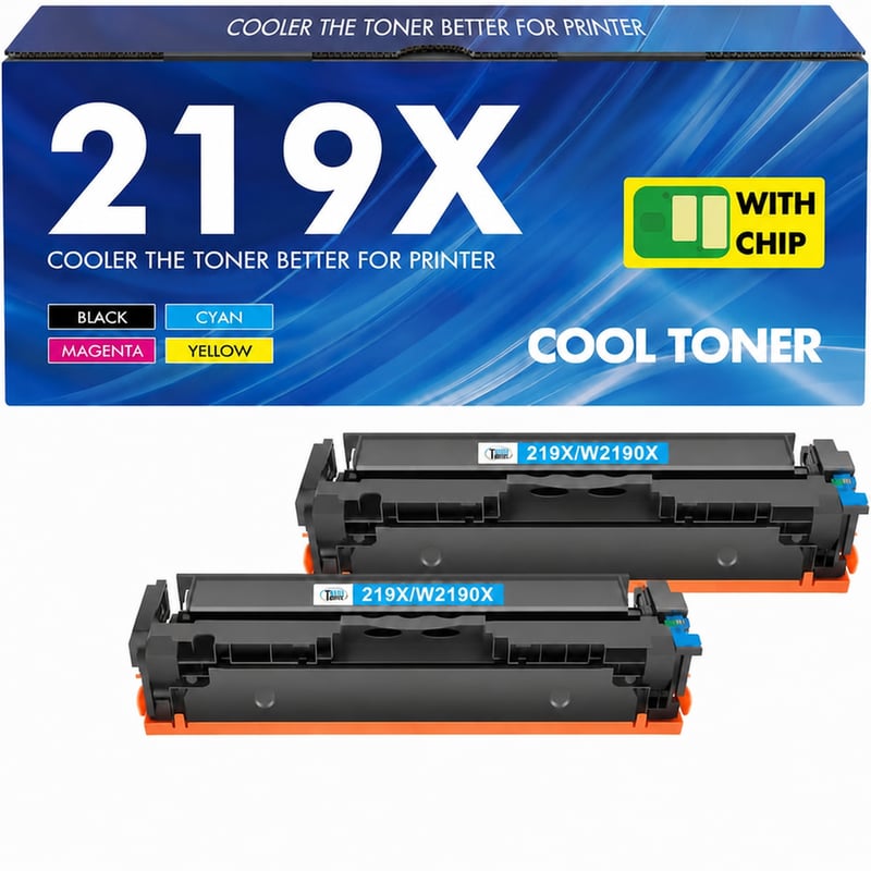 Cool Toner 219X W2190X zamjenski toner za pisač HP Color LaserJet Pro MFP 3302FDW 3302SDW – magenta i žuta – s čipom – set od 2 komada