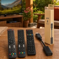 TV set za hitne popravke: 1x Sharp daljinski + 1x Tivùsat daljinski + 1x HDMI-DP adapter + 1x CGV daljinski 1