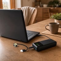 Laptopmentő töltőcsomag: Acer-kompatibilis DC tápcsatlakozó kábel + 140 W powerbank, 25 000 mAh 1
