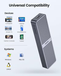 ORICO M.2 SATA SSD Ház USB-C Csatlakozóval, Alumínium, 6Gbps Sebesség 7