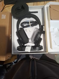 Căști gaming wireless Fractal Design Scape Dark, Negru, microfon detașabil cu anulare a zgomotului — burete pernițe urechi defect (stare: vezi a 2-a imagine) 2