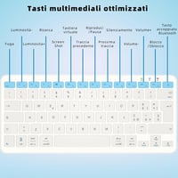 Qulose 11" Vezeték Nélküli Bluetooth Billentyűzet 4