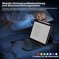 Tumeiguan Megnövelt Billentyűzetű Tok iPad 7/8/9 Generációhoz 10.2", iPad Air 3 és Pro 10.5" Készülékekhez - Kiesés Elleni Védelemme 5