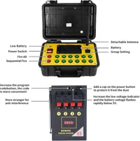 GdjRttk 36 Csatornás Vezeték Nélküli Színpadi Effekt Rendszer - Távirányítású Tűzijáték Indító Szikra Szökőkúthoz, Esküvői Rendezvényekhez 2
