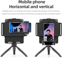 AMBITFUL Hordozható Teleprompter Szett - Távirányítós Feliratozó Okostelefonhoz és DSLR Kamerához, Videófelvételekhez, 350g 5