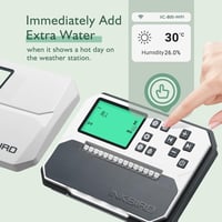 Inkbird IIC-800-WIFI Öntözésvezérlő, 8 Zónás Programozható Öntözőrendszer, Időjárásálló Burkolattal, Esőérzékelő Funkcióval és Szezonális Be 4