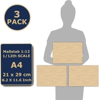 Juhar Mintás Öntapadós Babaház Padló 1:12 Méretarányban - 3 Lap 4