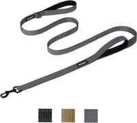 Trixie Comfort dupla nyelű szürke kutyapóráz, S méret, 122 cm 1