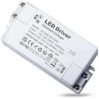 REYLAX LED Transzformátor 12V 30W - Elektronikus Tápegység 2500mA, Állandó Feszültségű Átalakító LED Lámpákhoz, Szalagokhoz, Kompakt Méret,  1
