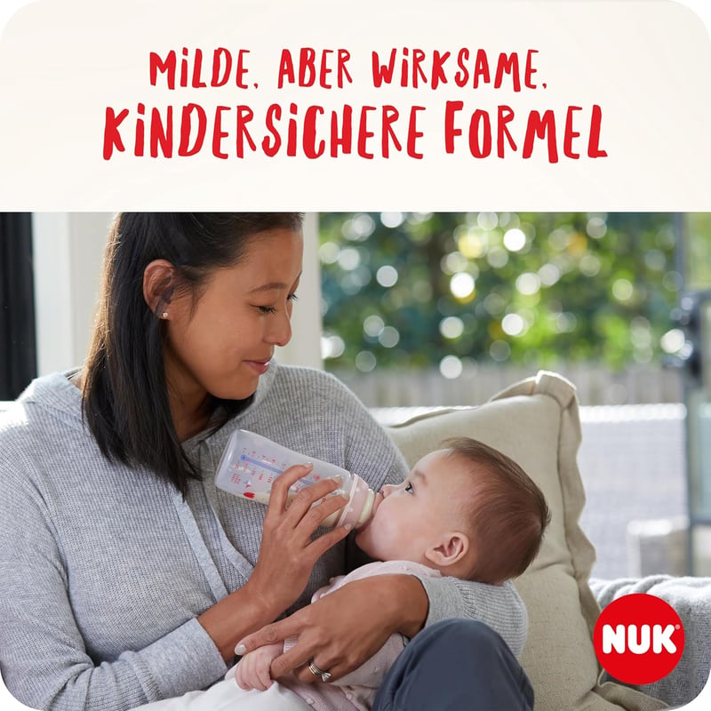 NUK Cumisüveg Mosogatószer 3x 500ml - Illatmentes, pH-semleges Babaüveg Tisztító Folyadék Cumikhoz és Kiegészítőkhöz, 3 db-os Csomag