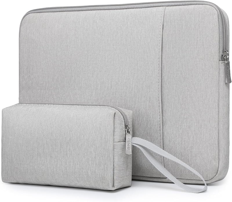 HYZUO 13 Hüvelykes Laptop Táska Szett MacBook Air/Pro, iPad Pro/Air, XPS 13, Surface Pro és 12-13" Tabletek Számára - Világosszürke
