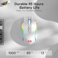 Redragon M810 Pro Wireless Gaming Egér 10000 DPI RGB Háttérvilágítással 6