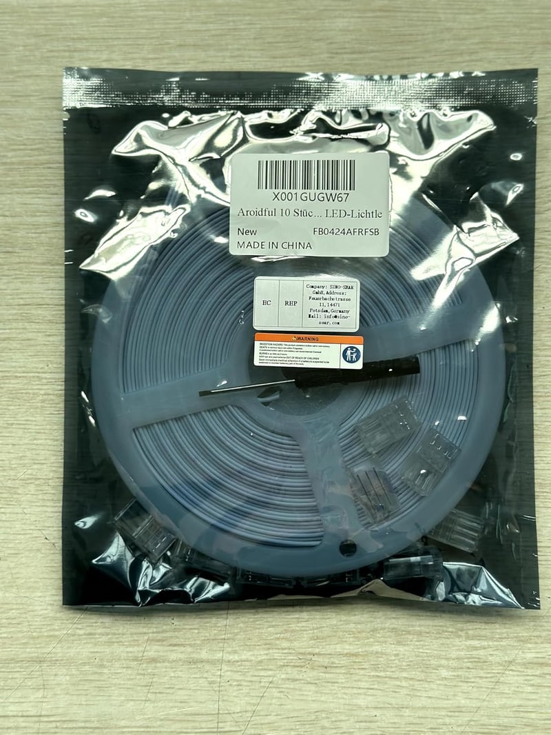 Aroidful 10 db LED szalag csatlakozó és 10 m hosszabbító kábel szett WS2811/WS2812B LED szalagokhoz