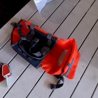 Vestă de salvare pentru câini Outward Hound Granby Splash, mărimea M, portocalie, vestă de înot reglabilă cu eliberare rapidă pentru câini, pentru apă, caiac, barcă 2