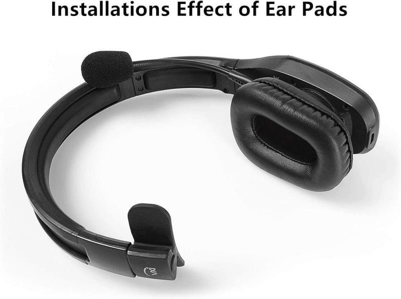 BlueParrott B450-XT Bluetooth headsethez fekete fülpárna és mikrofon szivacs csere szett