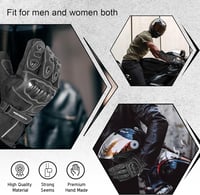 WESTWOOD FOX Bőr Motoros Kesztyű - Érintőképernyős, Vízálló, Téli, Unisex Védőkesztyű Motorozáshoz, ATV és UTV Vezetéshez, M-es Méret 7