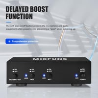 MC2 2 csatornás fantomtáp kondenzátormikrofonokhoz, 3,5mm-es audiokábellel 6