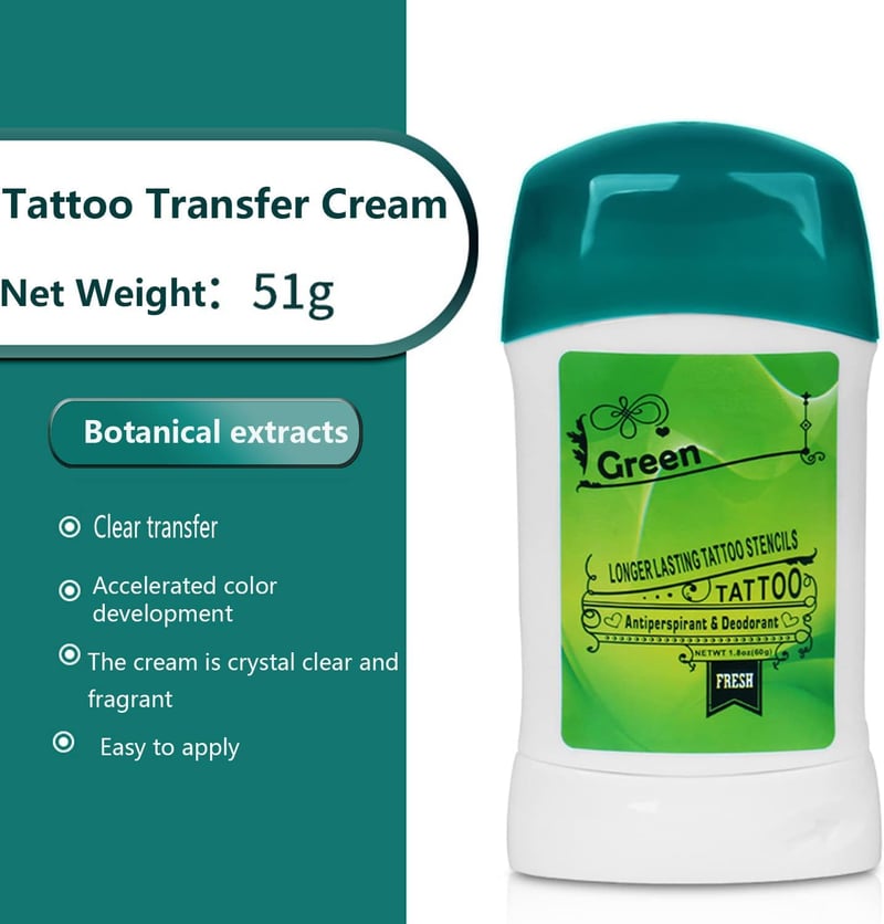 Professzionális Tetoválás Átvivő Krém - Tartós és Biztonságos Tattoo Kellék