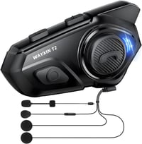 WAYXIN T2 Motoros Bluetooth Headset - 300m Hatótávolságú Sisak Kommunikációs Rendszer, Vízálló, Kihangosító Hívás, Hangvezérlés, 15 Órás Üze 1