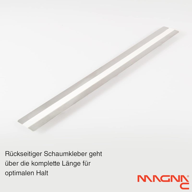 Magna-C® Ezüst Öntapadós Rozsdamentes Acél Mágneses Csík