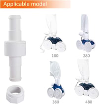 Poweka D20 Forgó Golyók 3 db - Zodiac Polaris 180 280 380 Medencetisztítóhoz Kompatibilis + 6 db D15 Rögzítő Anya 3