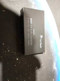 FeinTech VAX00102 HDMI 2.0 Audio Extractor ARC 4K HDR čierny — chybný, čiastočne funkčný: Zariadenie ako také funguje (stav: pozri 2. obrázok) 2
