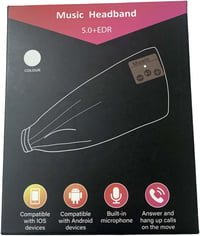 Bluetooth alvó fülhallgató ultravékony hangszóróval - ZRUHIG 2db, kék és fekete virágmintás 7