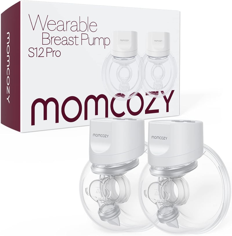 Momcozy S12 Pro hordható elektromos mellszívó - Dupla, okoskijelzős, 24mm-es