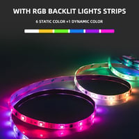 RGB Sminktükör LED Világítással - 65*56 cm - 15 Fényerőszintű Hollywood Tükör 3 Színhőmérséklettel, Érintésvezérléssel 2