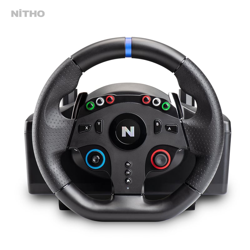 NITHO Drive Pro ONE Versenyszimulátor Kormány Pedálokkal és Váltóval, 270 Fokos Holtpont Nélküli PC Játékkormány Windows Szimulációs Játékok - Drive Pro ONE PC
