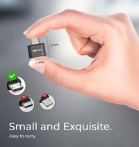 Abrity OTG Micro USB - USB átalakító adapter, fekete 4