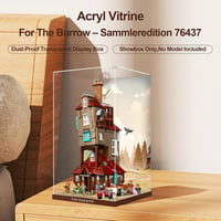 cooldac Akril Vitrin LEGO 76437 Harry Potter Róka Szetthez - Porvédő Átlátszó Kiállítási Doboz HD Háttérrel, Modell Nélkül 3