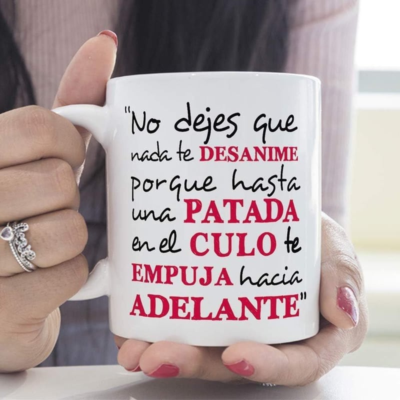 Motivációs MUGFFINS Bögre Spanyol Felirattal - 350 ml Kerámia