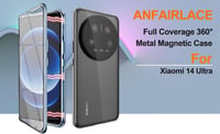 Xiaomi 14 Ultra mágneses tok - 360°-os védelem, alumínium keret, fekete 3
