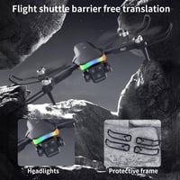 FAKJANK F417 Drón 1080P HD Kamerával, 90° Állítható, WiFi FPV, Kétlencsés, Kefe Nélküli Motor, RGB LED, Kezdőknek, Hordtáskával 7