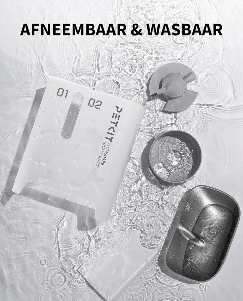 PETKIT 5L automata kamerarendszerű macska etető, kutyáknak is - 2 tálcás, HD kamerás, AI követéssel