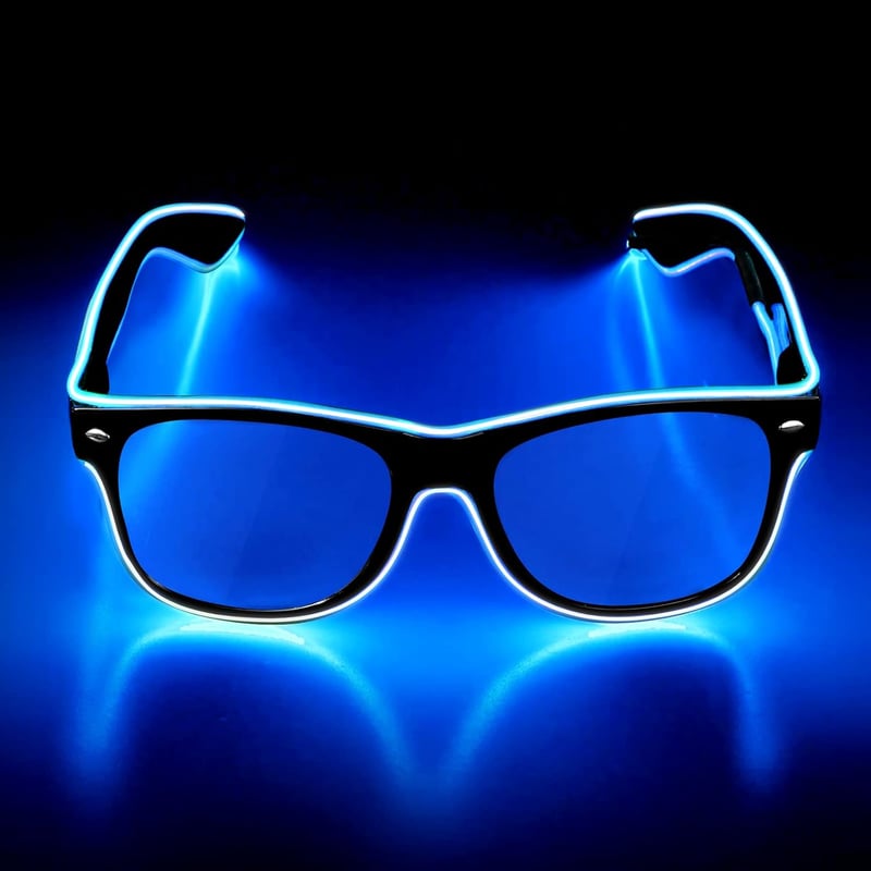 Villogó LED Neon Szemüveg - Flintronic Partykellék Fesztiválokra, Halloweenre