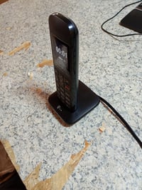 Bezdrôtový DECT telefón Telekom Speedphone 12, čierny, s farebným displejom, zoznamom hovorov, používaný stav 3