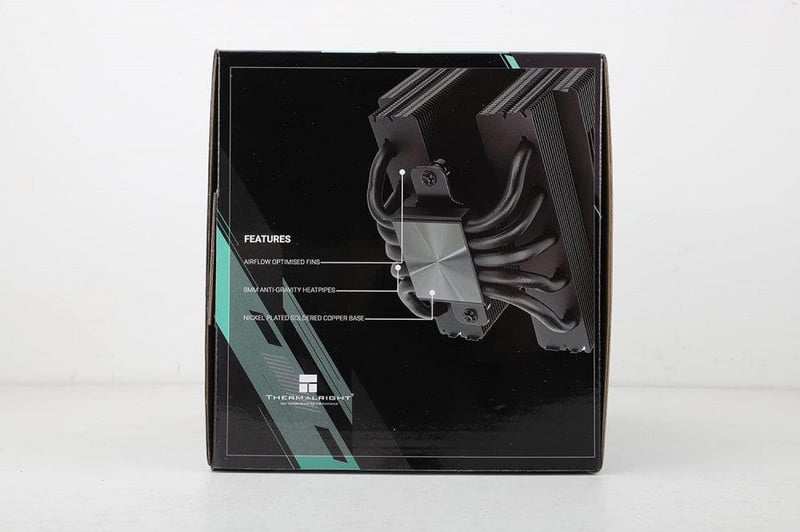 Thermalright FC140 Fekete CPU Hűtő - Dupla Tornyos, 5 Hőcsöves, PWM Ventilátoros