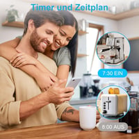 EIGHTREE WiFi Okos Konnektor Fogyasztásméréssel - 16A Távirányítható Okosotthon Aljzat, Alexa, Google Home és SmartThings Kompatibilis 5