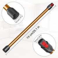 DrRobor Teleszkópos Hosszabbító Cső Dyson V12 Slim Porszívóhoz - 74 cm Alumínium Toldat, Narancssárga Kiegészítő Alkatrész 6