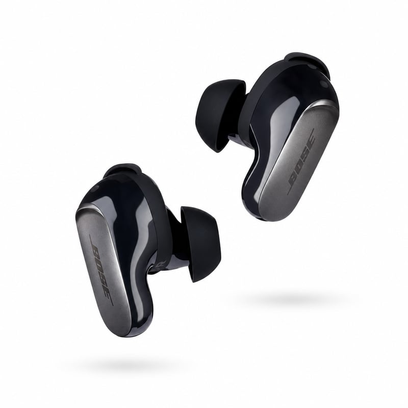 Bose QuietComfort Ultra Earbuds Bluetooth Zajszűrő Fülhallgató Térhangzással, Fekete — kábelek nélkül, használt (állapot: lásd a 2. képet)