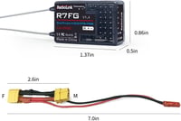 Radiolink RC6GS-V3 7 csatornás RC távirányító giroszkóppal 2.4GHz autóhoz drónhoz 8