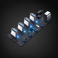 RSHTECH USB 3.0 Hub 4 portos, kapcsolókkal és tápegységgel 3