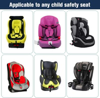 Univerzális ISOFIX Gyerekülés Rögzítő Konzol – JHKLS Autós Biztonsági Készlet, Acél Üléscsatlakozó Személyautókhoz, SUV-okhoz, MPV-khez – 321×144×70/80 mm 4