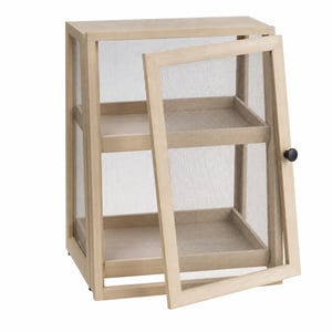 Raft pentru depozitarea alimentelor COOK CONCEPT KA4717 Garde Manger, 28x24x39 cm, lemn de paulownia – partea inferioară a ușii a ieșit din balamale (outlet)